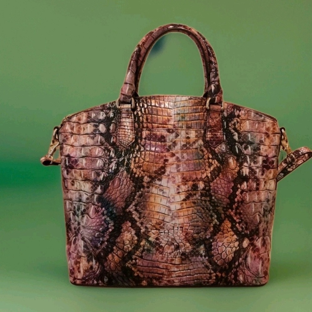 Brahmin Duxbury Rattlesnake a Melbourne crossbody bag - Picture 3 of 9